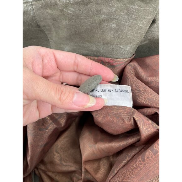 Vintage IZZI Mens Medium Long Leather Duster Coat Suede Brown Lined Steampunk - Picture 5 of 9